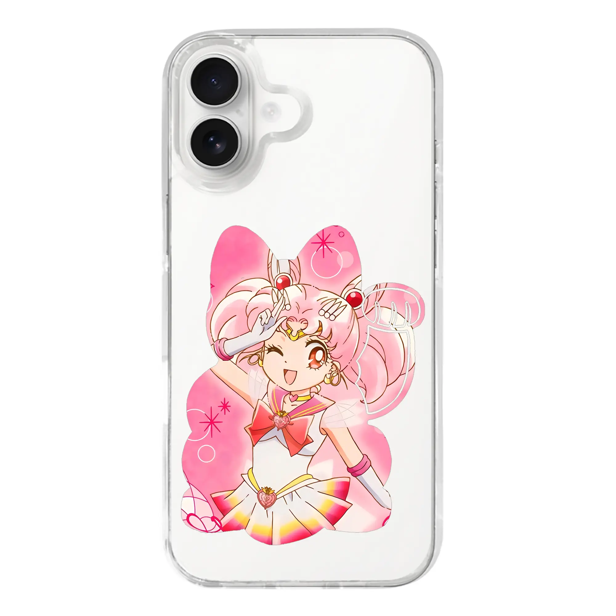 美少女戦士セーラームーン グッズ,ちびうさ - iPhone 17シリーズ 透明スマホケース – 薄型・耐衝撃・精密フィット保護カバー